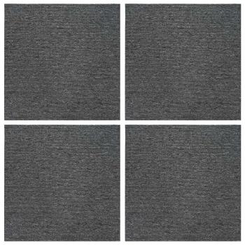 Teppichfliese Mittelgrau 50 x 50 cm 4 stk. PP und Bitumen