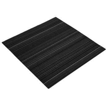 Teppichfliese Gestreift Dunkelgrau 50 x 50 cm 36 stk.
