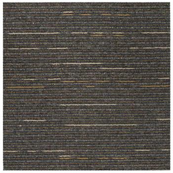 Teppichfliese Gestreift Hellbraun 50 x 50 cm 4 stk.