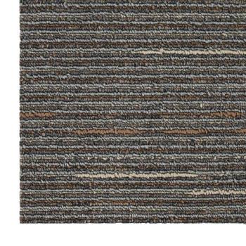 Teppichfliese Gestreift Dunkelbraun 50 x 50 cm 20 stk.