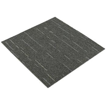 Teppichfliese Gestreift Hellgrün 50 x 50 cm 36 stk.