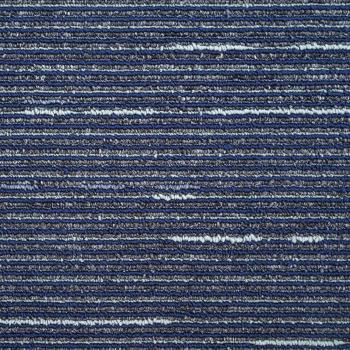 Teppichfliese Gestreift Blau 50 x 50 cm 4 stk. PP und Bitumen