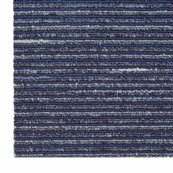 Teppichfliese Gestreift Blau 50 x 50 cm 20 stk. PP und Bitumen