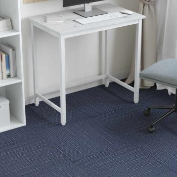 Teppichfliese Gestreift Blau 50 x 50 cm 36 stk. PP und Bitumen