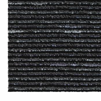 Teppichfliese Gestreift Schwarz 50 x 50 cm 4 stk.