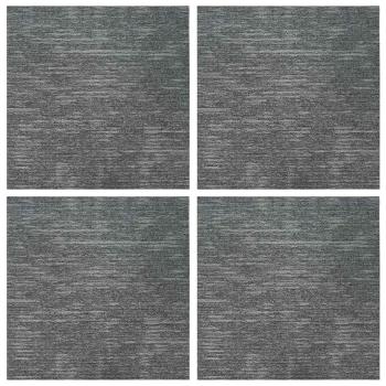 Teppichfliese Rockgrau 50 x 50 cm 4 stk. PP und Bitumen