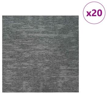 Teppichfliese Rockgrau 50 x 50 cm 20 stk. PP und Bitumen