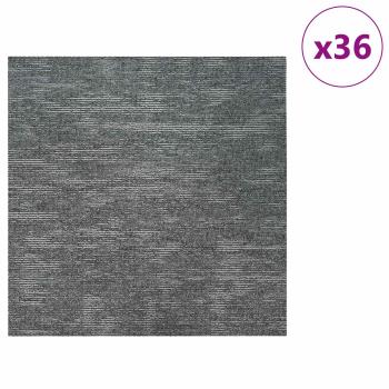 Teppichfliese Rockgrau 50 x 50 cm 36 stk. PP und Bitumen