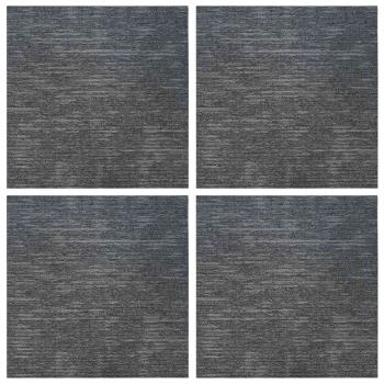 Teppichfliese Himmelgrau 50 x 50 cm 4 stk. PP und Bitumen