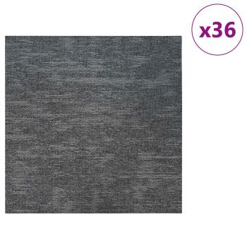 Teppichfliese Himmelgrau 50 x 50 cm 36 stk. PP und Bitumen