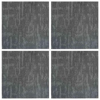 Teppichfliese Betongrau 50 x 50 cm 4 stk. PP und Bitumen