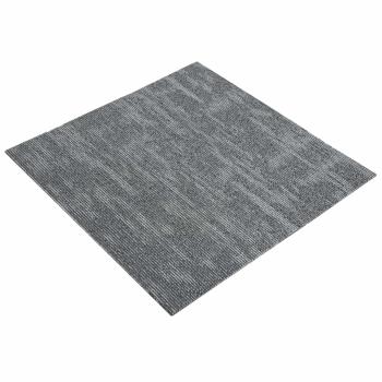 Teppichfliese Betongrau 50 x 50 cm 36 stk. PP und Bitumen