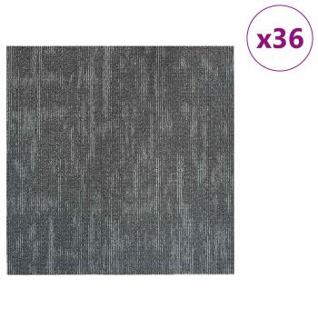 Teppichfliese Betongrau 50 x 50 cm 36 stk. PP und Bitumen