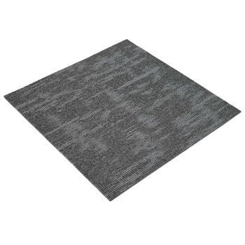 Teppichfliese Dunkelgrau 50 x 50 cm 36 stk. PP und Bitumen