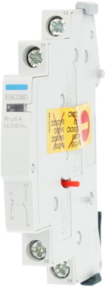 Hager ESC080 Hilfsschalter 6A, 1 Schließer, 1 Öffner, 230V