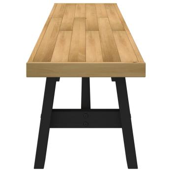 Esstischbank NOAIN 160 x 41 x 45 cm Massives Kiefernholz Natur