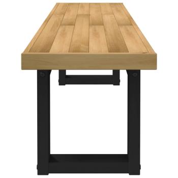 Esstischbank NOAIN 160 x 41 x 45 cm Massives Kiefernholz Natur