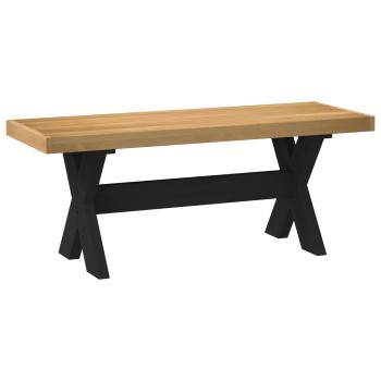 Esstischbank NOAIN 120 x 41 x 45 cm Massives Kiefernholz Natur
