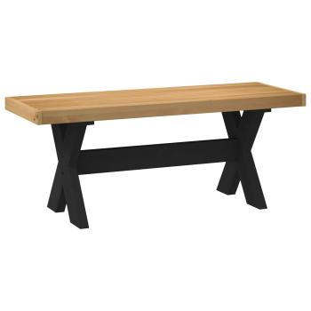 Esstischbank NOAIN 120 x 41 x 45 cm Massives Kiefernholz Natur