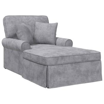 Chaise Lounge mit Rock Hellgrau 157 x 91 x 91 cm ARES