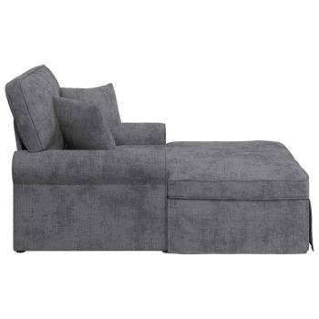 Chaise Lounge mit Rock Dunkelgrau 157 x 91 x 91 cm ARES