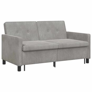 Schlafsofa Hellgrau 154 x 94,5 x 80,5 cm Stoff