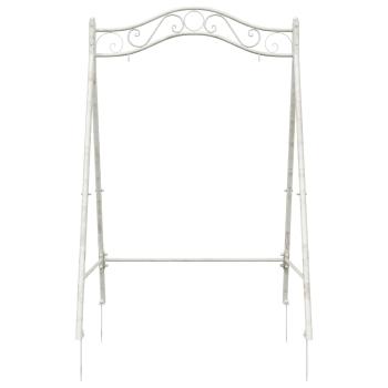 Schaukelrahmen Antik Weiß 113 x 121,5 x 168 cm Stahl
