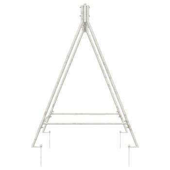 Schaukelrahmen Antik Weiß 113 x 121,5 x 168 cm Stahl