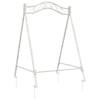 Schaukelrahmen Antik Weiß 113 x 121,5 x 168 cm Stahl