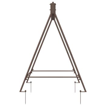 Schaukelrahmen Antikbraun 113 x 121,5 x 168 cm Stahl