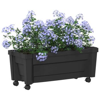 Calypso Blumentopf mit Rädern PP Anthrazit
