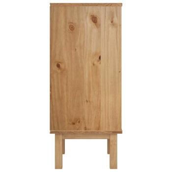 Kommode OTTA Schwarz 45 x 39 x 90 cm Massives Kiefernholz