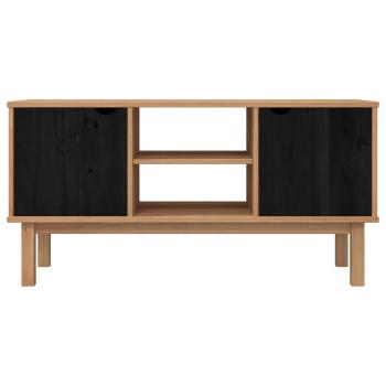 TV-Ständer OTTA 113,5 x 43 x 57 cm Schwarz Massives Kiefernholz