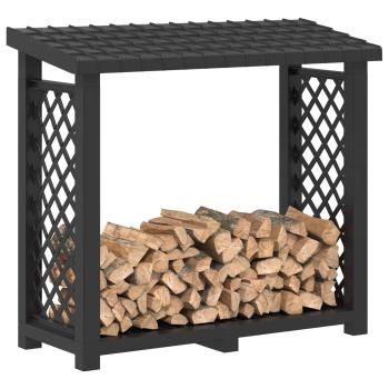 Brennholzregal 114 x 46 x 101 cm PP Anthrazit