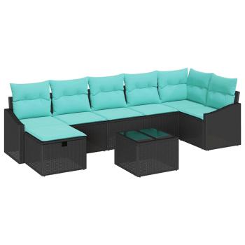 Sofa Set 8 stk. Poly-Rattan