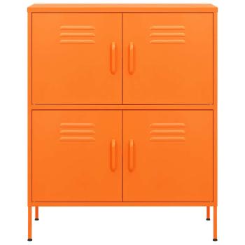 Lagerschrank Orange 80x35x101,5 cm Stahl