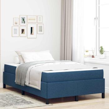 ARDEBO.de - Boxspringbett Blau 120 x 200 cm Stoff