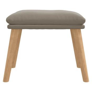 Fußhocker Hellgrau 45x29,5x35 cm Samt