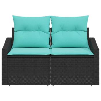Gartensofa Grau 123 x 62 x 69cm Poly-Rattan