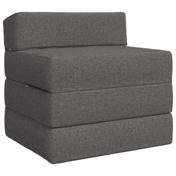 Klappsofa Bett Hellgrau 70 x 60 x 63 cm Stoff