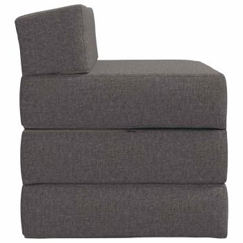 Klappsofa Bett Hellgrau 70 x 60 x 63 cm Stoff