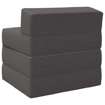 Klappsofa Bett Hellgrau 70 x 60 x 63 cm Stoff