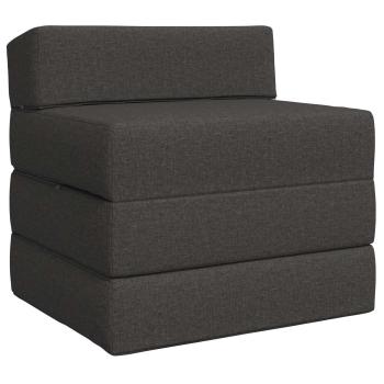 Klappsofa Bett Dunkelgrau 200 x 70 x 15 cm Stoff