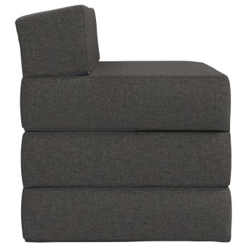 Klappsofa Bett Dunkelgrau 200 x 70 x 15 cm Stoff