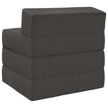 Klappsofa Bett Dunkelgrau 200 x 70 x 15 cm Stoff