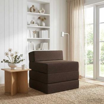 ARDEBO.de - Klappsofa Bett Taupe 70 x 60 x 63 cm Stoff