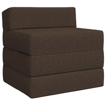 Klappsofa Bett Taupe 70 x 60 x 63 cm Stoff