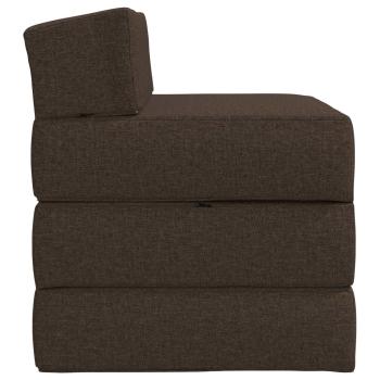 Klappsofa Bett Taupe 70 x 60 x 63 cm Stoff