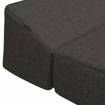 Klappsofa Bett Dunkelgrau 200 x 70 x 10 cm Stoff