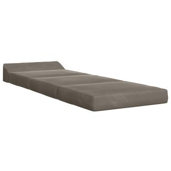Klappsofa Bett Hellgrau 70 x 60 x 49 cm Samt